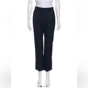 Sandro Check Cropped Kick Flare Pants